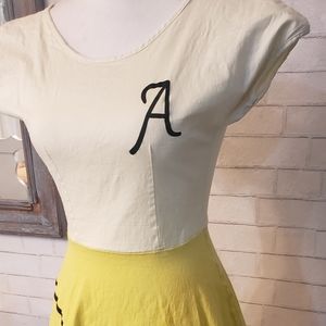 Vintage handmade 1950s retro poodle skirt dress